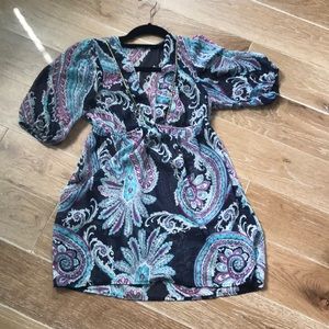 Empire Waist tunic/ beach cover-up